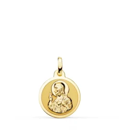 Escapulario V. Carmen Y C. Jesus Oro 18K 14 Mm Brillo<Alda Joyeros Hot