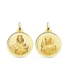 Escapulario V. Carmen Y C. Jesus Oro 18K 22 Mm Bisel<Alda Joyeros Cheap