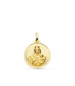 Escapulario V. Carmen Y C. Jesus Oro 18K 18 Mm Bisel<Alda Joyeros Clearance