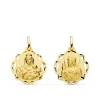 Escapulario V. Carmen Y C. Jesus Oro 18 K 20 Mm Pandereta<Alda Joyeros Store