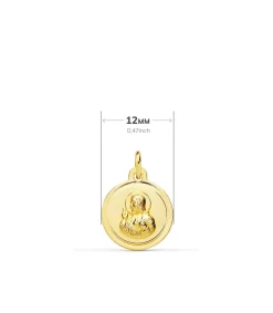 Escapulario V. Carmen Y C. Jesus Oro 18K 12 Mm Bisel<Alda Joyeros Fashion