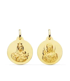 Escapulario V. Del Carmen Y C. Jesus Oro 18K 20 Mm<Alda Joyeros Sale