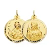 Escapulario Virgen Carmen Y Corazon Jesus Medalla Oro 18K Helice 30 Mm<Alda Joyeros New