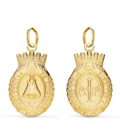 Escapulario Virgen De Covadonga Escudo Oro 18K 20Mm<Alda Joyeros Best