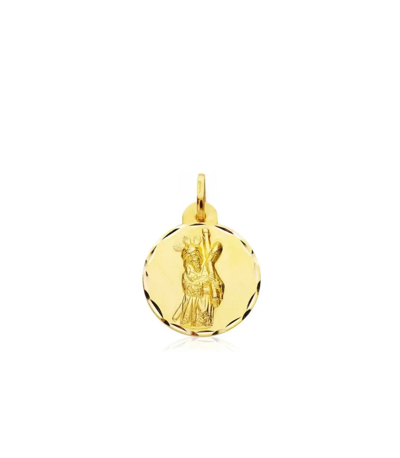 Escapulario Virgen Macarena Y Cristo Del Gran Poder 18K 17Mm<Alda Joyeros Discount