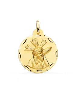 Escapulario Virgen Macarena Y Gran Poder Oro 18 K 24Mm<Alda Joyeros Online