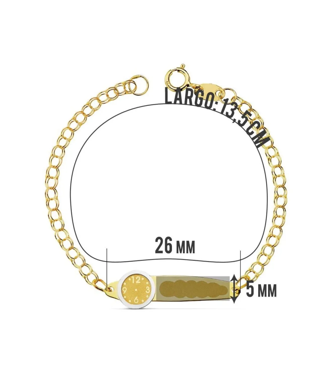 Esclava Bebé Bicolor 18 Ktes 2 Reloj<Alda Joyeros Fashion