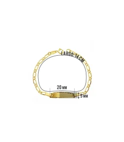 Esclava Bebé Figaro 3X1 Oro Amarillo 18 K<Alda Joyeros Best
