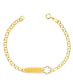 Esclava Bebé Flor Oro 18K 13Cm<Alda Joyeros Fashion