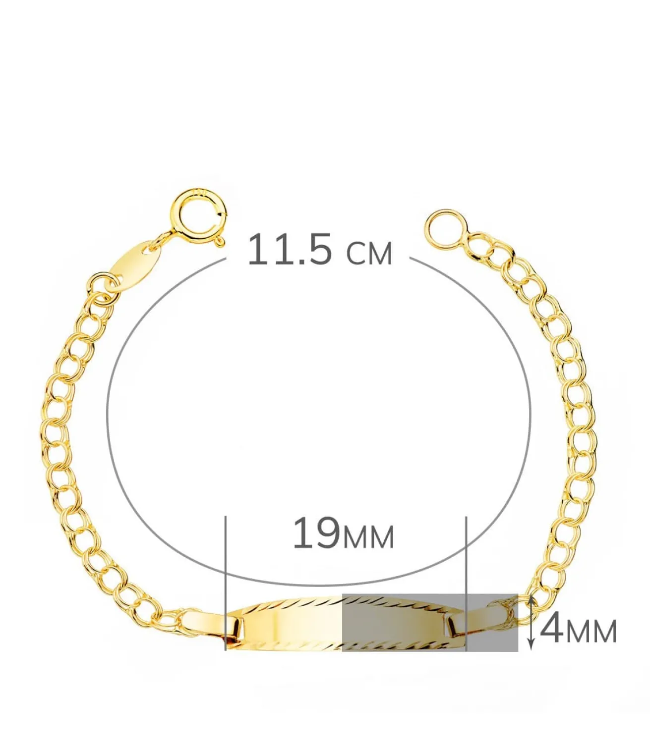 Esclava Bebé Oro Amarillo 18K Hungarina 11.5 Cm<Alda Joyeros Best Sale