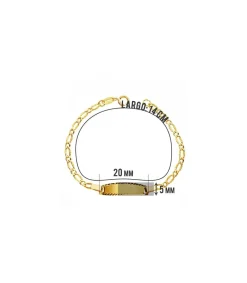 Esclava Bebé Oro 18Ktes - Eslabon 1X1 Tallada<Alda Joyeros Cheap