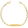 Esclava Eslabones Tallados 16.5Cm Oro 18K<Alda Joyeros Discount