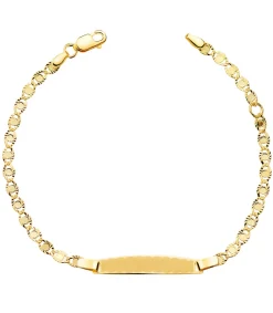 Esclava Eslabones Tallados 16.5Cm Oro 18K<Alda Joyeros Discount