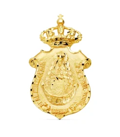 Escudo Huelva Virgen Del Rocio Oro 18K 46Mm<Alda Joyeros Best Sale