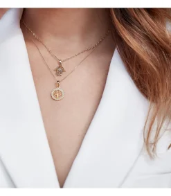 Gargantilla Arbol De La Vida Oro Amarillo 18K Cerco Circonitas<Alda Joyeros Cheap