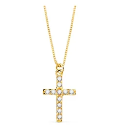 Gargantilla Cruz Diamante 0.090 Qtes. Oa 18K<Alda Joyeros Flash Sale