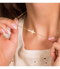 Gargantilla Cruz Macarena 18 Ktes<Alda Joyeros Flash Sale