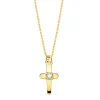 Gargantilla Cruz Oa 18K Diamante 0.015 Qtes.<Alda Joyeros Fashion