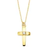 Gargantilla Cruz Oa 18K Diamante 0.015 Qt.<Alda Joyeros Cheap
