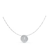 Gargantilla Mujer Chaton Grano Oro Blanco 18K<Alda Joyeros Cheap