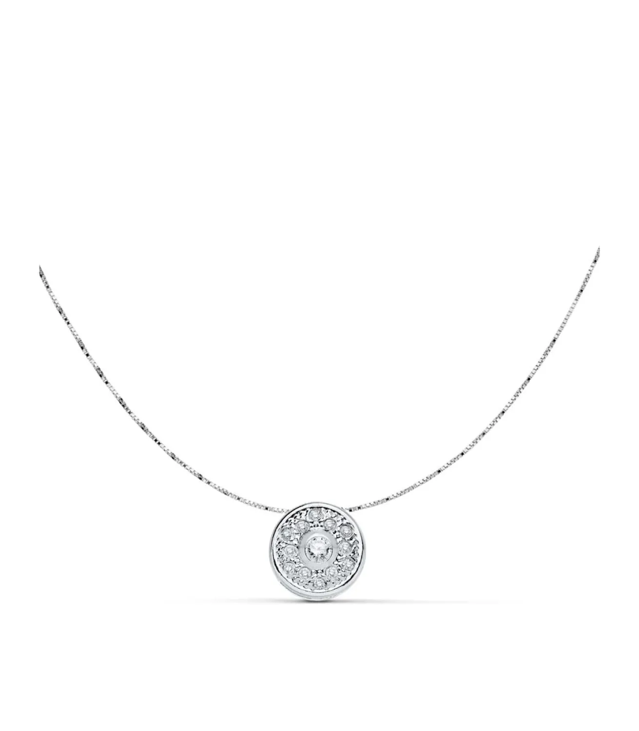 Gargantilla Mujer Chaton Grano Oro Blanco 18K<Alda Joyeros Cheap