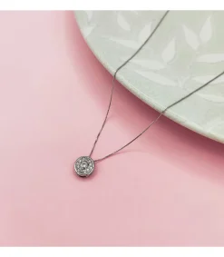 Gargantilla Mujer Chaton Grano Oro Blanco 18K<Alda Joyeros Cheap
