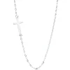 Gargantilla Mujer Cruz Oro Blanco 18K<Alda Joyeros Online