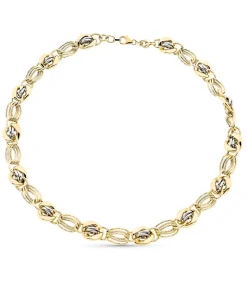 Gargantilla Mujer Olesia Oro Bicolor 9K Eslabones<Alda Joyeros Flash Sale