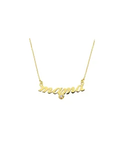 Gargantilla Mujer Oro Amarillo 9K Texto "Mama"<Alda Joyeros Cheap
