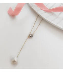 Gargantilla Mujer Oro 18K Pearl & Diamond 0.015 Qtes<Alda Joyeros Outlet