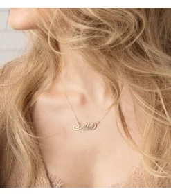 Gargantilla Nombre Personalizado Oro 18K<Alda Joyeros Shop