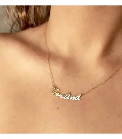 Gargantilla Nombre Personalizado Oro 18K<Alda Joyeros Shop