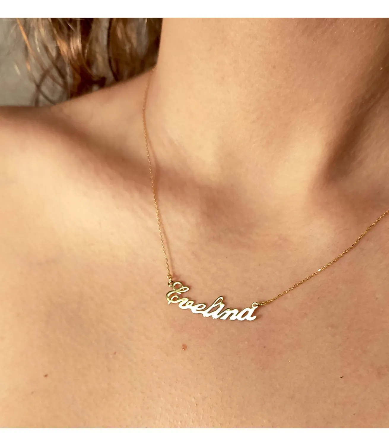 Gargantilla Nombre Personalizado Oro 18K<Alda Joyeros Shop