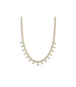 Gargantilla Oro Amarillo 18K Zircon Tears<Alda Joyeros Fashion