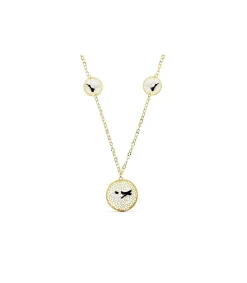 Gargantilla Oro Bicolor 18K Sweet Butterfly<Alda Joyeros Fashion