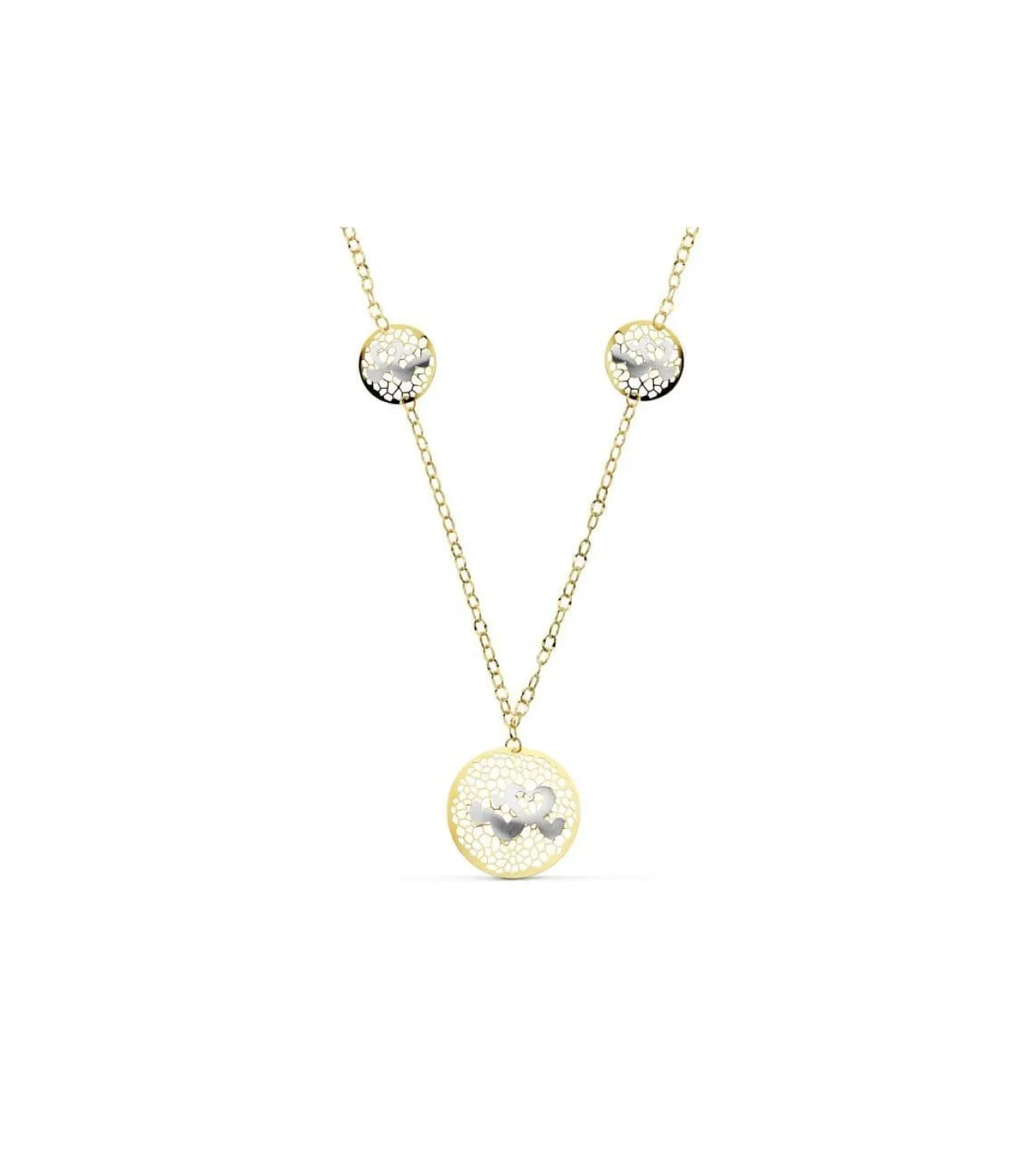 Gargantilla Oro Bicolor My Valentine<Alda Joyeros Fashion
