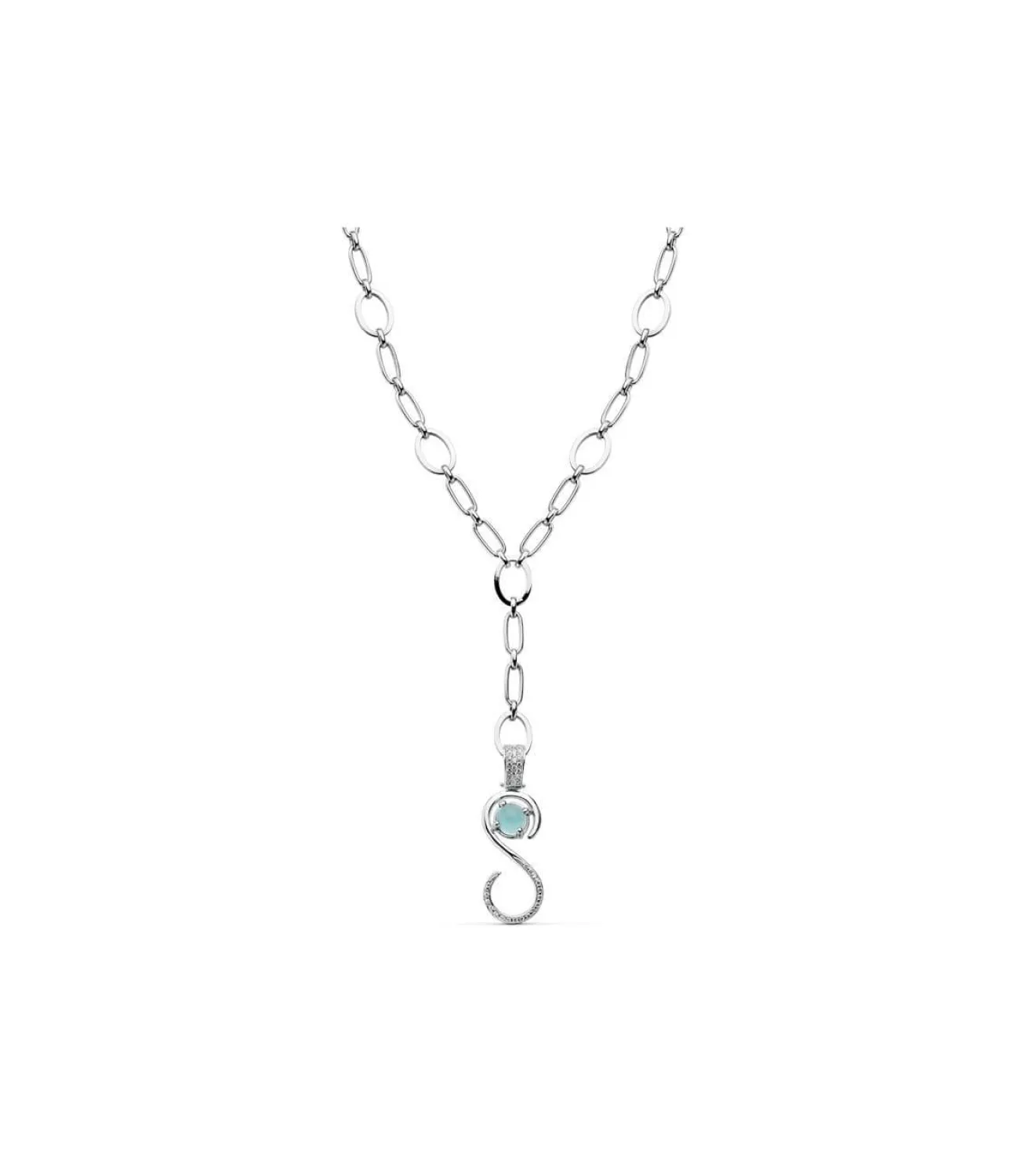 Gargantilla Oro Blanco 18K Venus<Alda Joyeros Shop