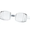 Gemelos Bernard Oro Blanco 18K<Alda Joyeros Outlet