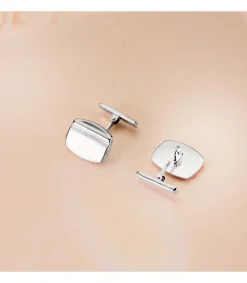 Gemelos Bruno Oro Blanco 18K<Alda Joyeros Best Sale