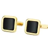 Gemelos Edouard Oro Amarillo 18K Onix<Alda Joyeros Cheap
