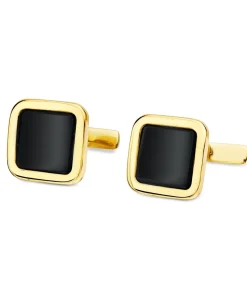 Gemelos Edouard Oro Amarillo 18K Onix<Alda Joyeros Cheap