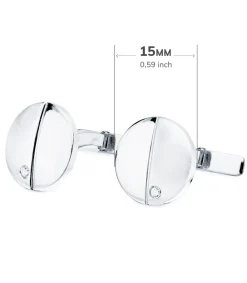 Gemelos Jerome Oro Blanco 18K<Alda Joyeros Best Sale