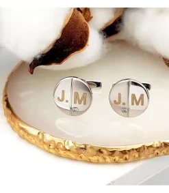 Gemelos Jerome Oro Blanco 18K<Alda Joyeros Best Sale