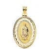 Guadalupe Mexico Oro 18 K Cerco Oval 34 Mm<Alda Joyeros Clearance