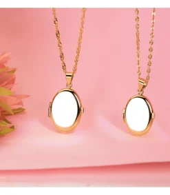 Guardapelo Portafoto Liso Oval 22 X 19 Mm Oro 18 K<Alda Joyeros Sale