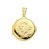 Guardapelo Portafotos Charm Redondo Labrado Oro 18 K 21 Mm<Alda Joyeros Discount