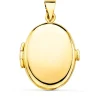 Guardapelo Portafotos Liso Oval Oro 18 K 25 Mm<Alda Joyeros New