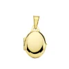 Guardapelo Portafotos Oval Liso Oro Amarillo 18K 18 Mm<Alda Joyeros Best Sale