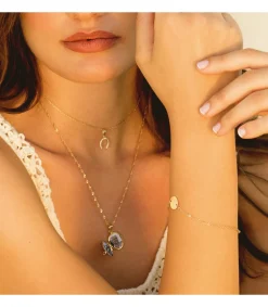 Guardapelo Portafotos Oval Liso Oro Amarillo 18K 18 Mm<Alda Joyeros Best Sale
