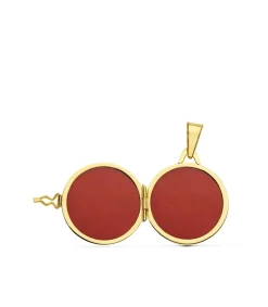 Guardapelo Portafotos Redondo Liso Oro 18 K 21 Mm<Alda Joyeros Sale
